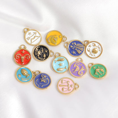 Enamel Zodiac Charms